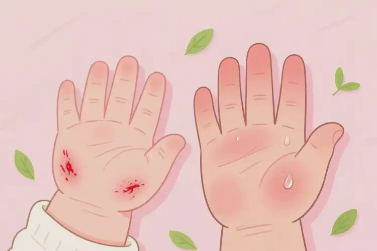 寶寶手上容易起濕疹能治好嗎(圖3)