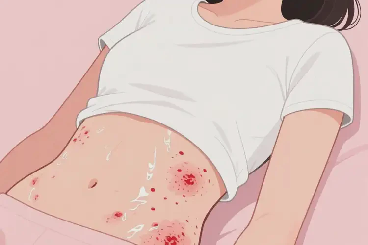 女性肚子上出濕疹可以治好嗎(圖1)