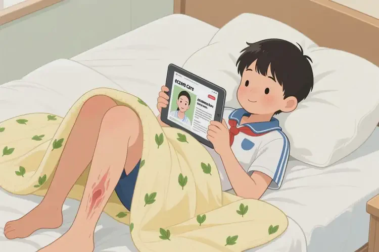 中學(xué)生小腿上經(jīng)常長濕疹可以治好嗎(圖1)