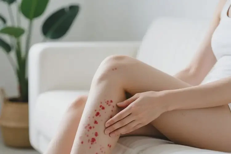 女人大腿出現(xiàn)濕疹可以治好嗎(圖4)