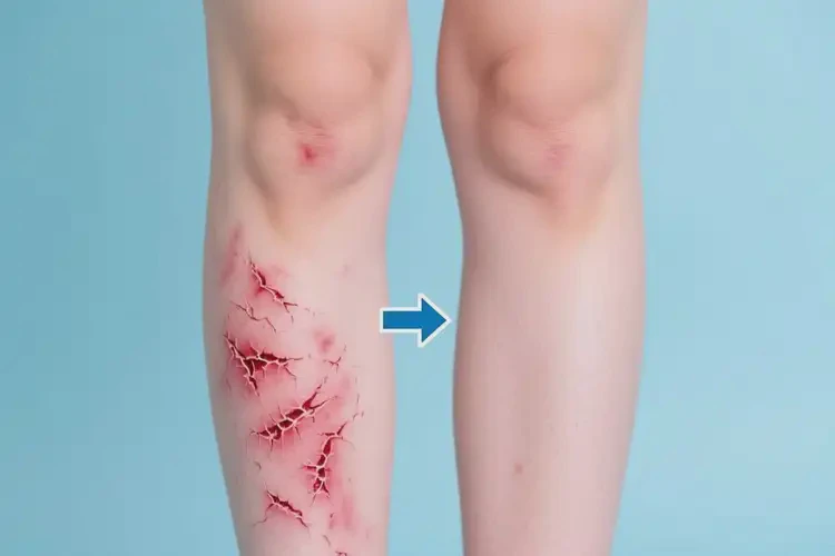 女性小腿上經(jīng)常長濕疹可以治好嗎(圖1)