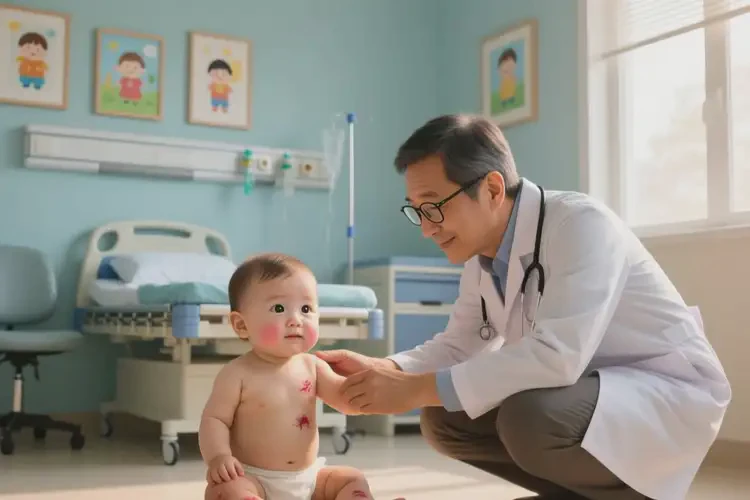 幼儿脚上长湿疹可以治好吗(图1)