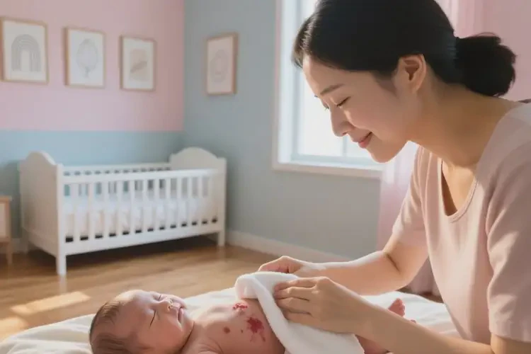 新生儿手臂上长湿疹可以治好吗(图3)