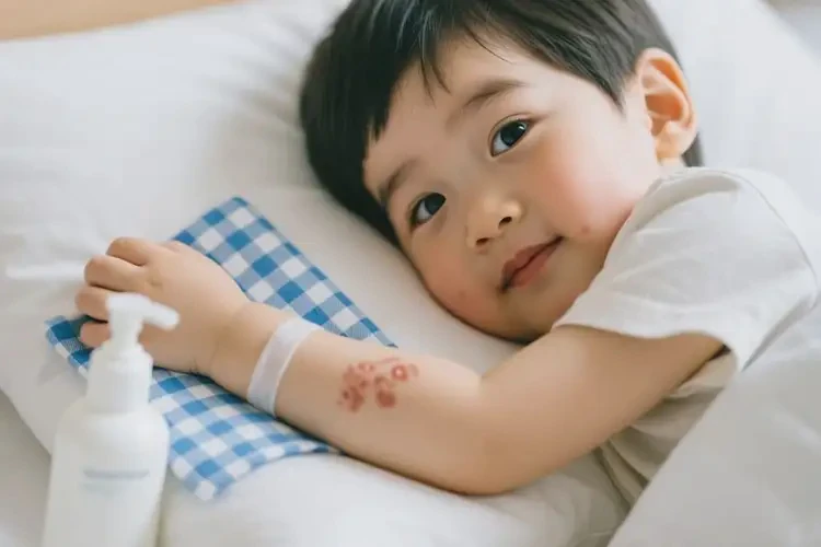 小學生手臂容易起濕疹可以治好嗎(圖1)