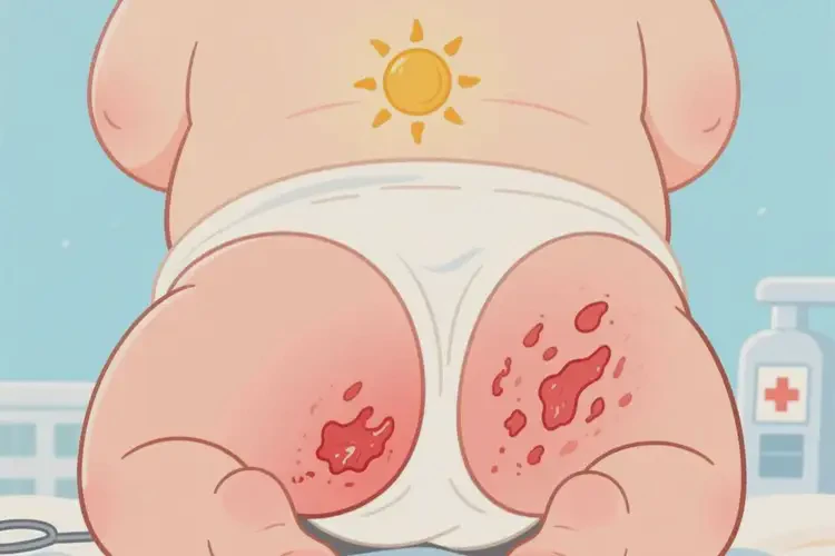 嬰兒屁股有濕疹可以治好嗎(圖1)