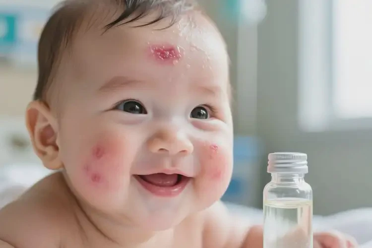 寶寶臉上偶爾起濕疹能治好嗎(圖2)