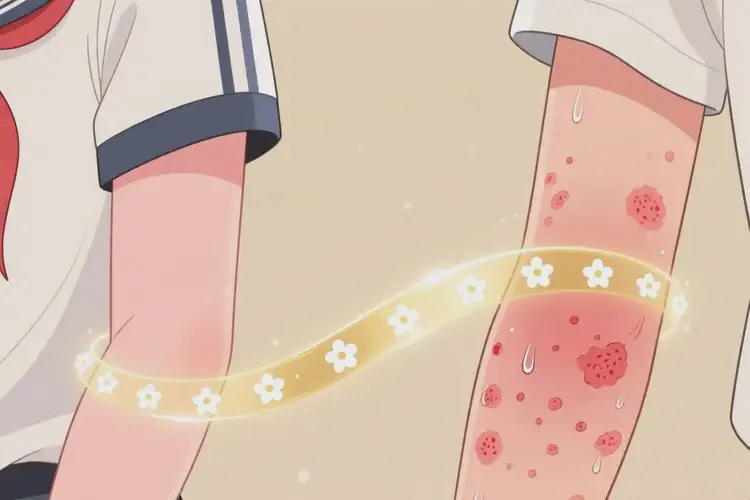 中學生手臂長濕疹可以治好嗎(圖3)