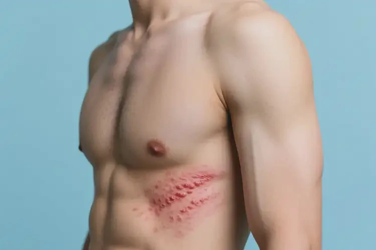 男性肚子容易起濕疹可以治好嗎(圖1)