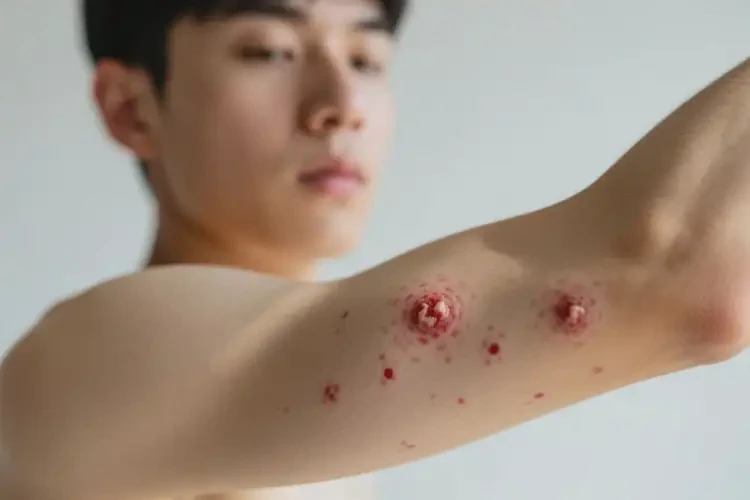 青年人手臂上偶尔起湿疹可以治好吗(图4)