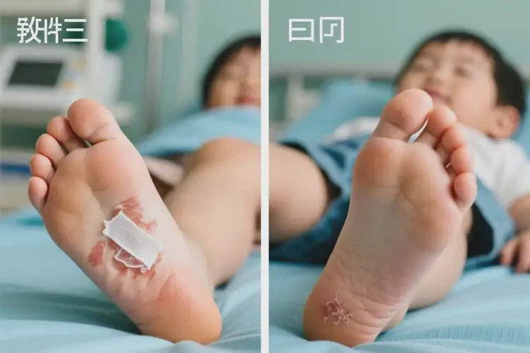 儿童脚上容易长湿疹可以治好吗(图2)