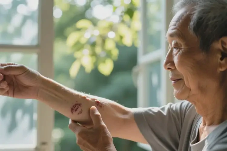 老年人手臂有濕疹可以治好嗎(圖3)