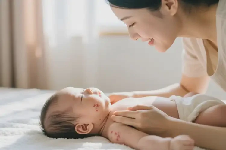 嬰兒脖子長(zhǎng)濕疹可以治好嗎(圖3)