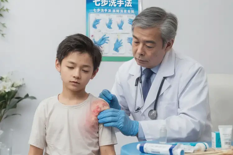 少兒脖子上長(zhǎng)濕疹不管它會(huì)自己好嗎(圖3)