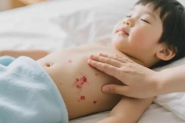 小孩肚子偶尔长湿疹可以治好吗(图3)