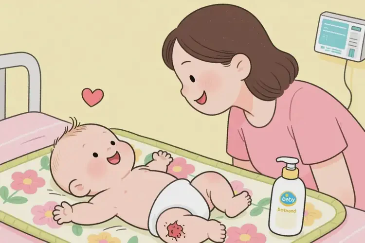 新生儿屁股容易长湿疹可以治好吗(图1)