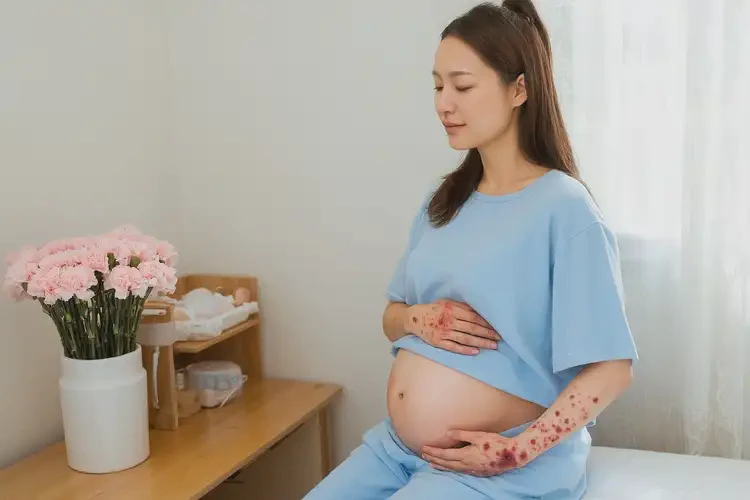 產(chǎn)婦手臂上長濕疹可以治好嗎(圖1)