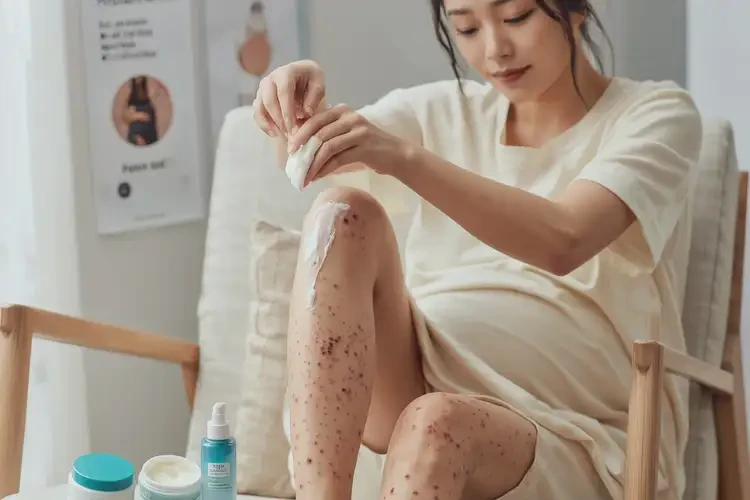 產(chǎn)婦小腿上偶爾起濕疹可以治好嗎(圖2)