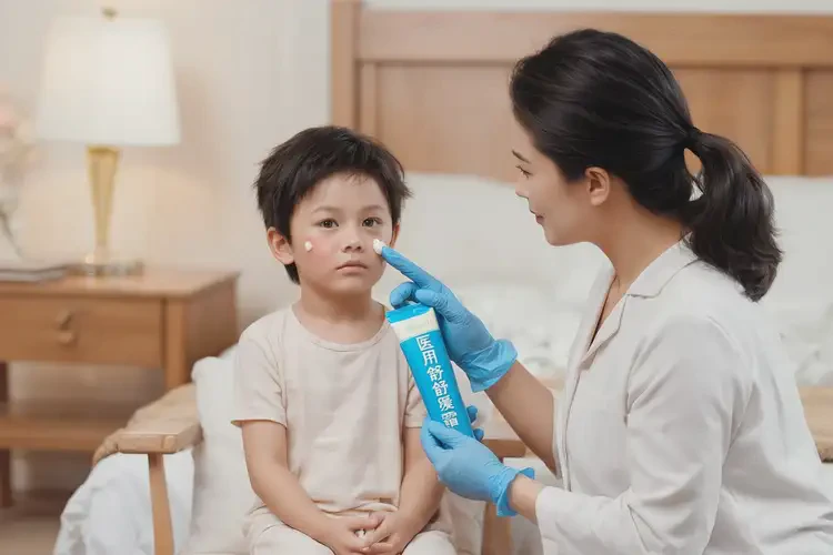 小兒面部出現(xiàn)濕疹可以治好嗎(圖3)