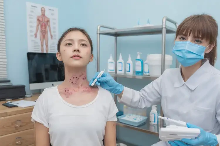 女人脖子出濕疹可以治好嗎(圖3)