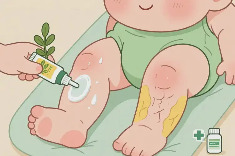 寶寶大腿上偶爾起濕疹能治好嗎(圖1)