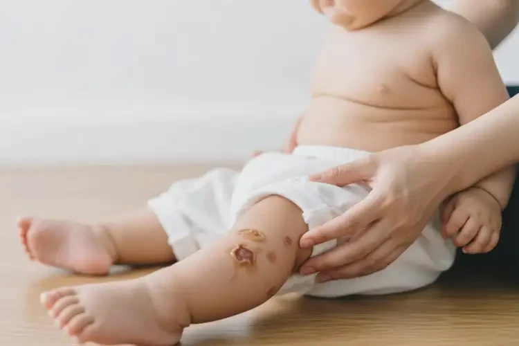 寶寶小腿有濕疹能治好嗎(圖1)