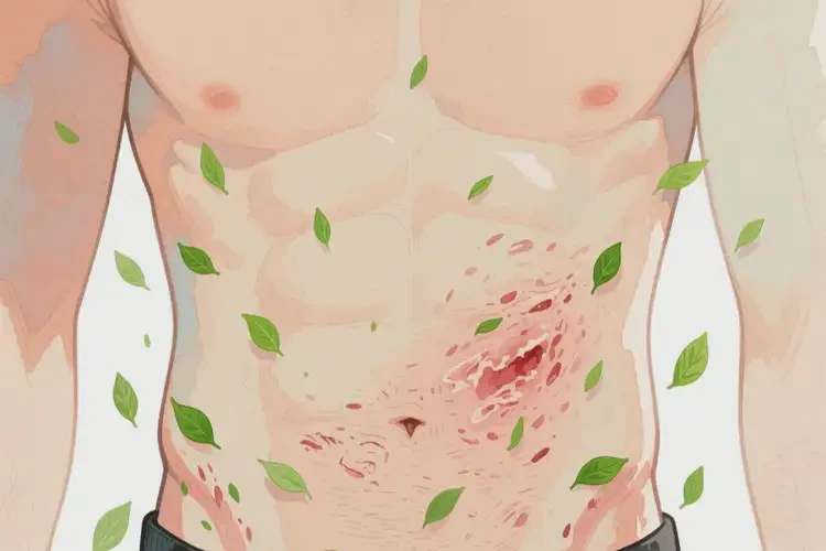 男性肚子容易起濕疹可以治好嗎(圖2)