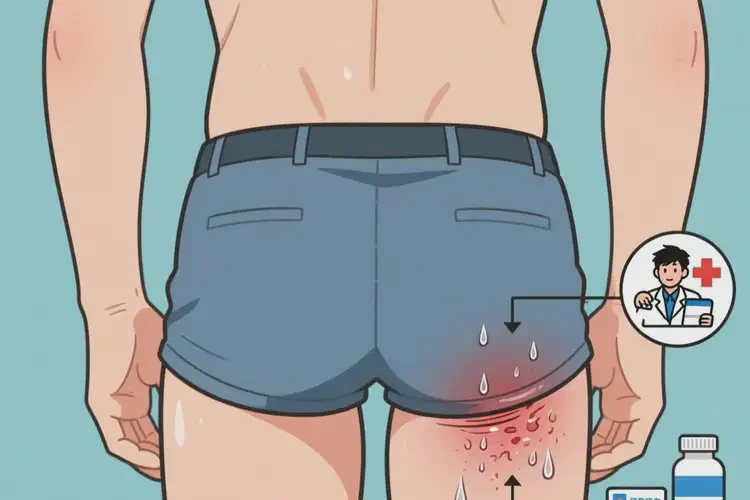 男生屁股上偶爾長濕疹可以治好嗎(圖2)