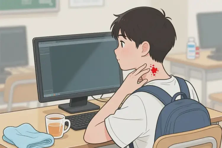 大學生脖子長濕疹可以治好嗎(圖2)