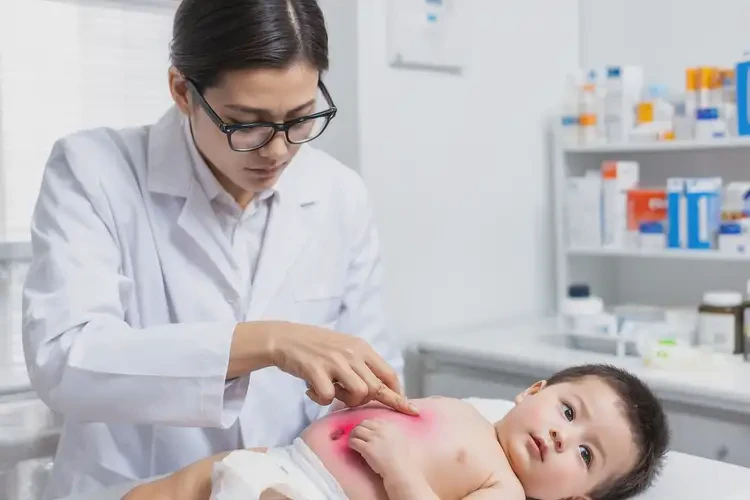 宝宝肚子上经常起湿疹可不可以彻底自愈(图1)