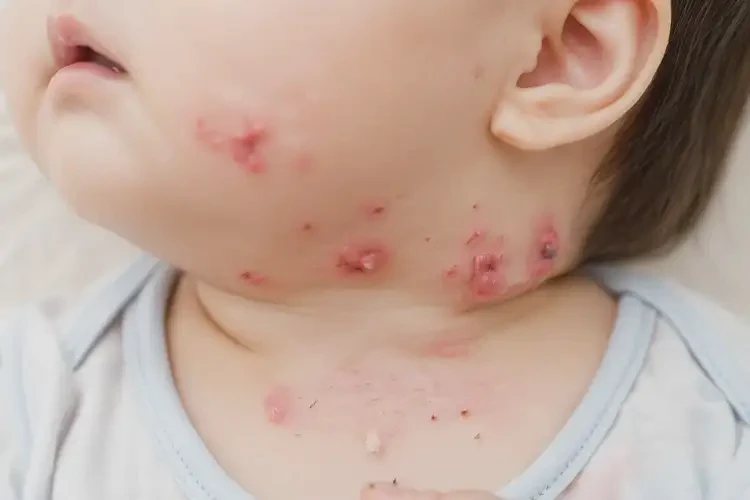 寶寶脖子上容易長(zhǎng)濕疹可以治好嗎(圖3)