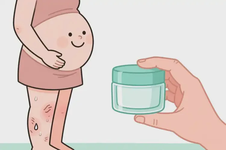 孕婦小腿上容易長濕疹可以治好嗎(圖2)