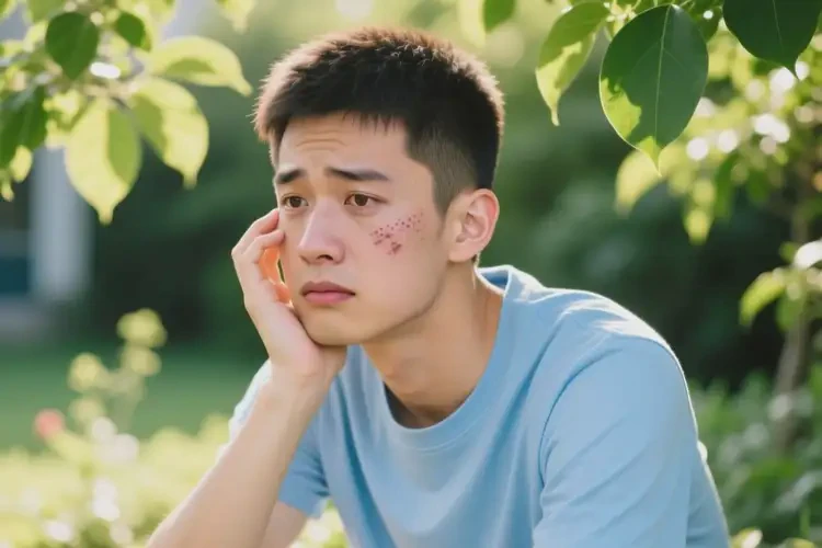 男生臉上容易起濕疹可以治好嗎(圖4)