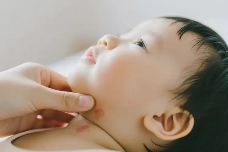 幼儿脖子上有湿疹可以治好吗(图2)