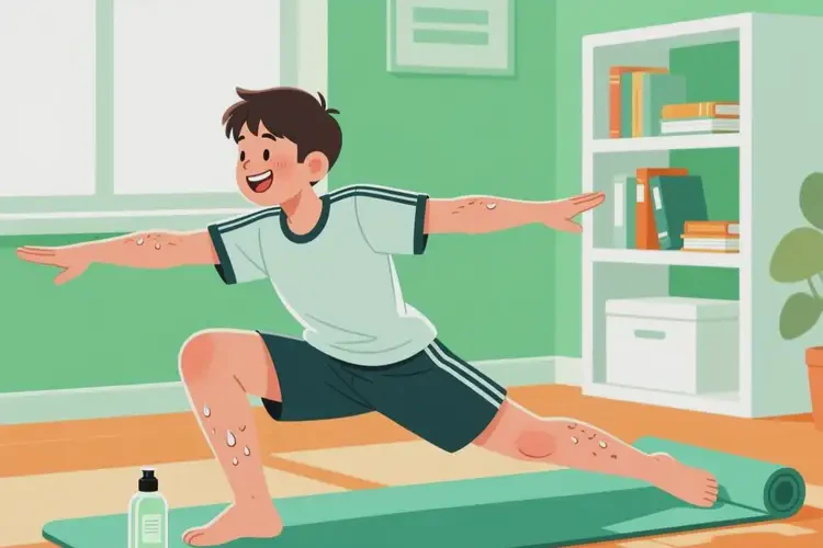 大學(xué)生四肢起濕疹可以治好嗎(圖1)