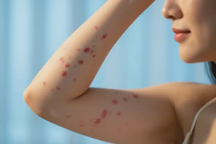 女性身上偶爾長濕疹可以治好嗎(圖1)