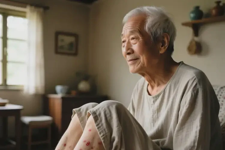 老年人小腿上偶尔长湿疹不管它会自己痊愈吗(图2)