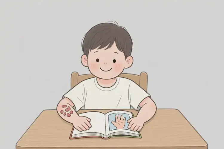 小兒手上出現(xiàn)濕疹可以治好嗎(圖2)