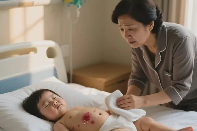 小孩肚子上经常长湿疹不管它会自己好吗(图4)