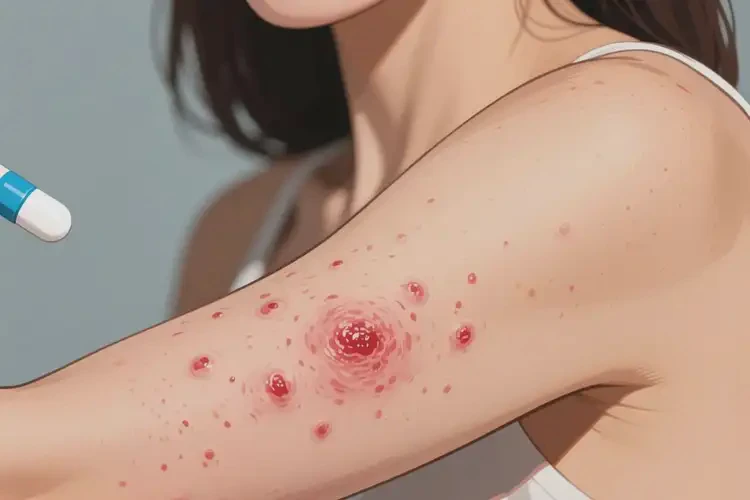 女人手臂上偶爾起濕疹可不可以根治(圖3)