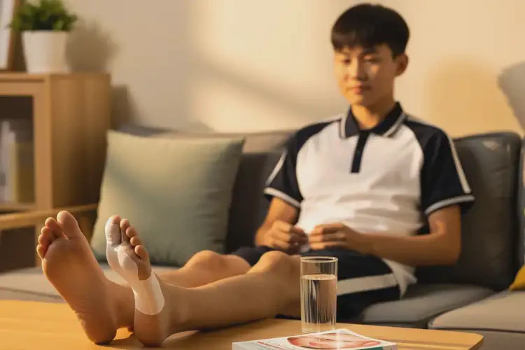 中學(xué)生腳上起濕疹可以治好嗎(圖1)