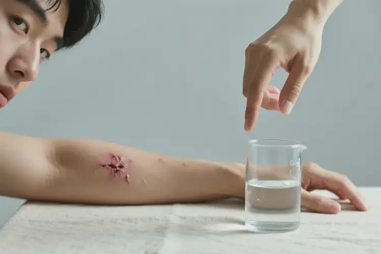 青年人手臂上有濕疹可以治好嗎(圖1)