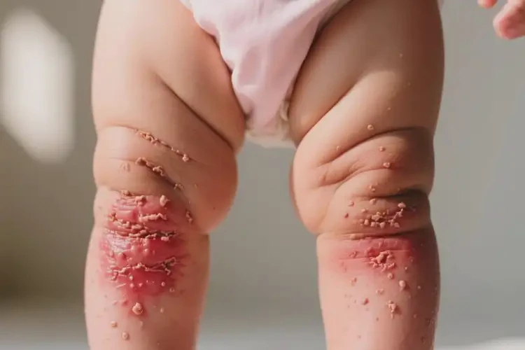 婴幼儿大腿出现湿疹能靠自己自愈吗(图2)