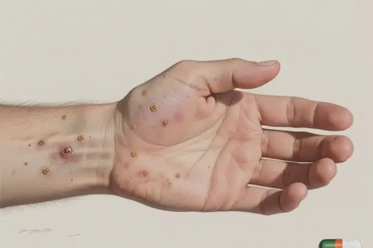 男生手臂出現(xiàn)濕疹可以治好嗎(圖3)