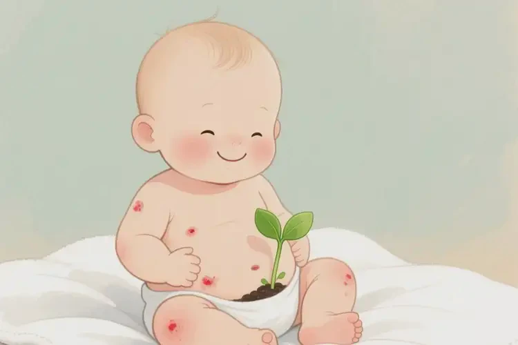 嬰幼兒肚子上經(jīng)常起濕疹可以治好嗎(圖4)