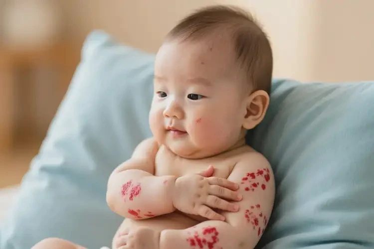 婴儿全身长湿疹可以治好吗(图2)