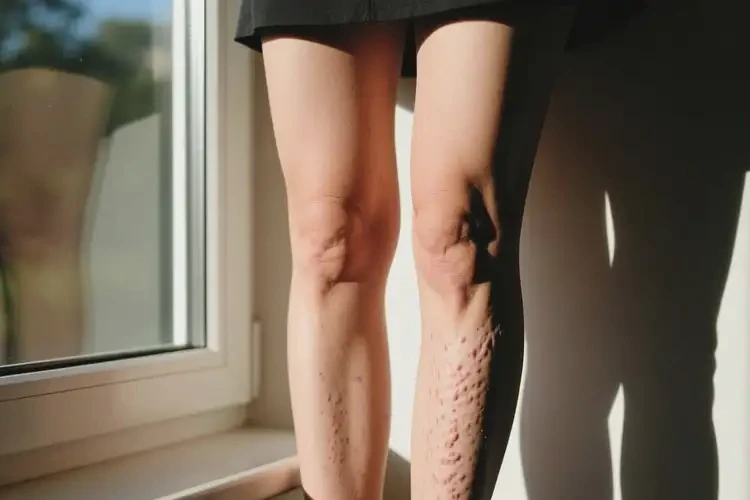 女性大腿上有濕疹可以治好嗎(圖1)