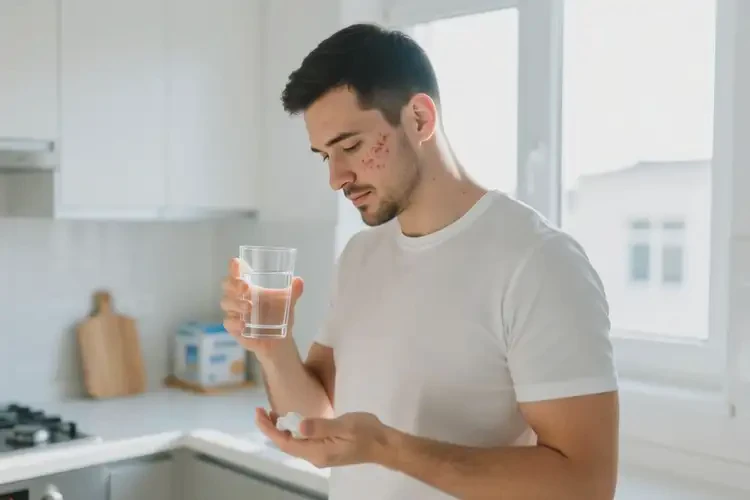 男生臉上容易起濕疹可以治好嗎(圖2)