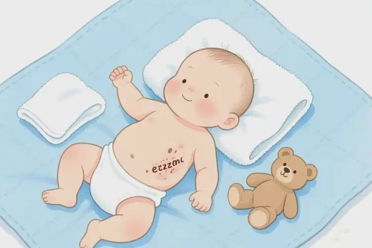 寶寶肚子上出濕疹能治好嗎(圖3)