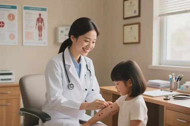 孩子手臂上起湿疹可以治好吗(图4)