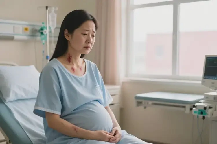 产妇脖子长湿疹可以治好吗(图4)